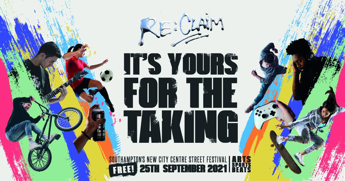 📢 Don’t forget - this Saturday Re:Claim Street Festival is coming to Southampton 📢

Organised by <a href="/Go_Southampton/">GO! Southampton</a>, the festival is setting its sights on becoming a flagship event for the city as we bid for UK City Of Culture 2025 status 👀 
Find out more: reclaimsouthampton.co.uk
