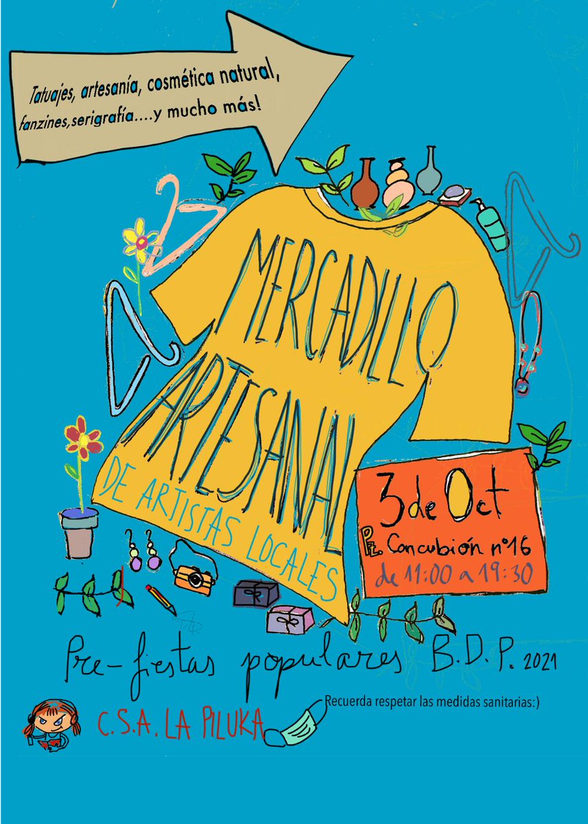 ¿Alguien creía que podríamos aguantar un año más sin celebrar las Fiestas Populares del Barrio del Pilar? En 2021 volvemos con más fuerza que nunca, comenzando el 3 de Octubre con un maravilloso Mercadillo Artesanal. Os esperamos!