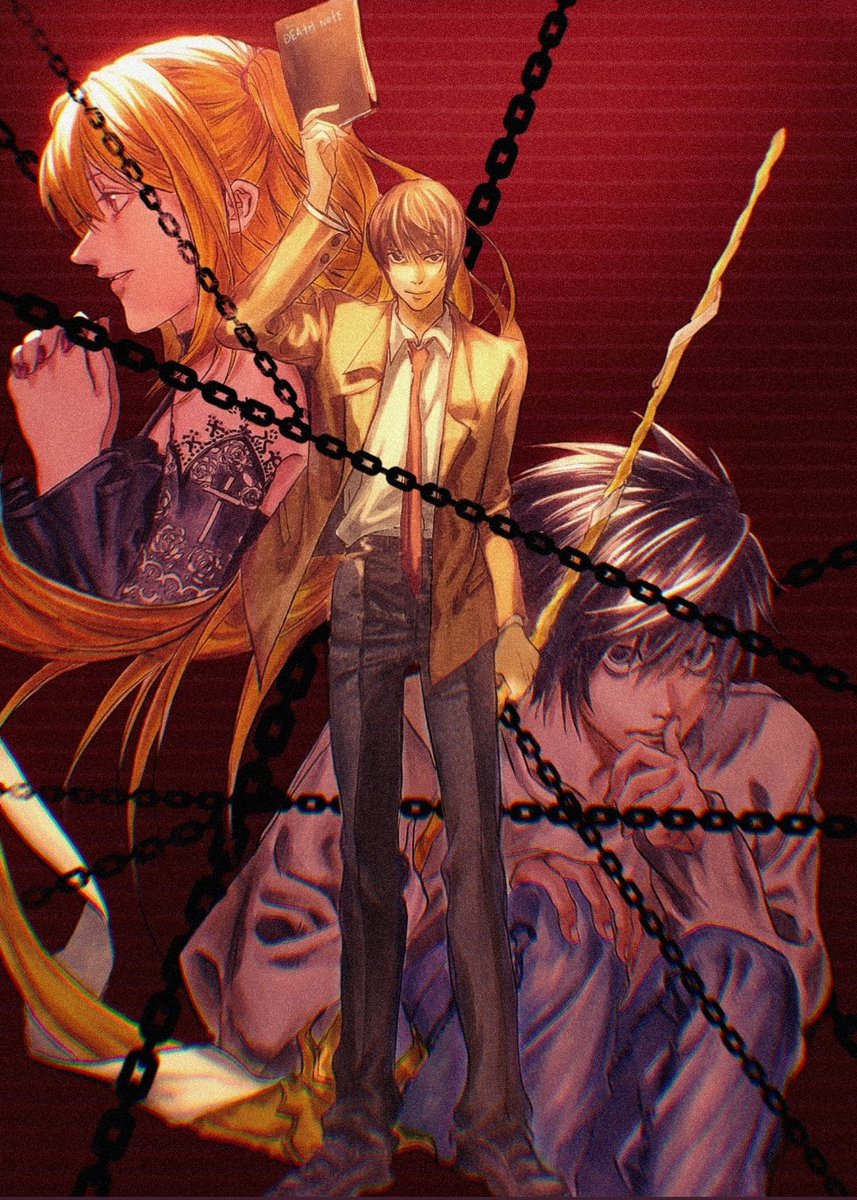 renm1339's tweet photo. 《死亡笔记》主角3人 https://t.co/akGZADZGd4