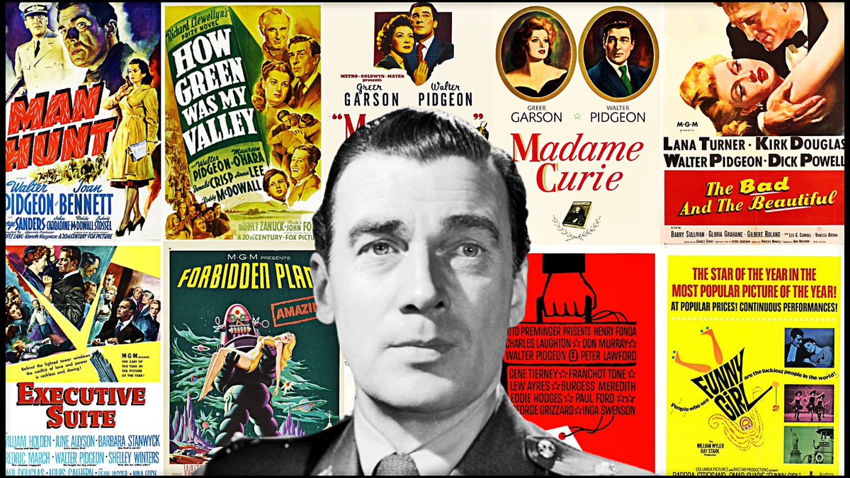 [#HappyBirthday] 🎊

👉 WALTER PIDGEON was #BOTD in 1897.

📌 He worked in great films like MAN HUNT, HOW GREEN WAS MY VALLEY, MRS. MINIVER, MADAME CURIE, THE BAD AND THE BEAUTIFUL, EXECUTIVE SUITE, FORBIDDEN PLANET, ADVISE & CONSENT or FUNNY GIRL.

#WalterPidgeon #FilmTwitter