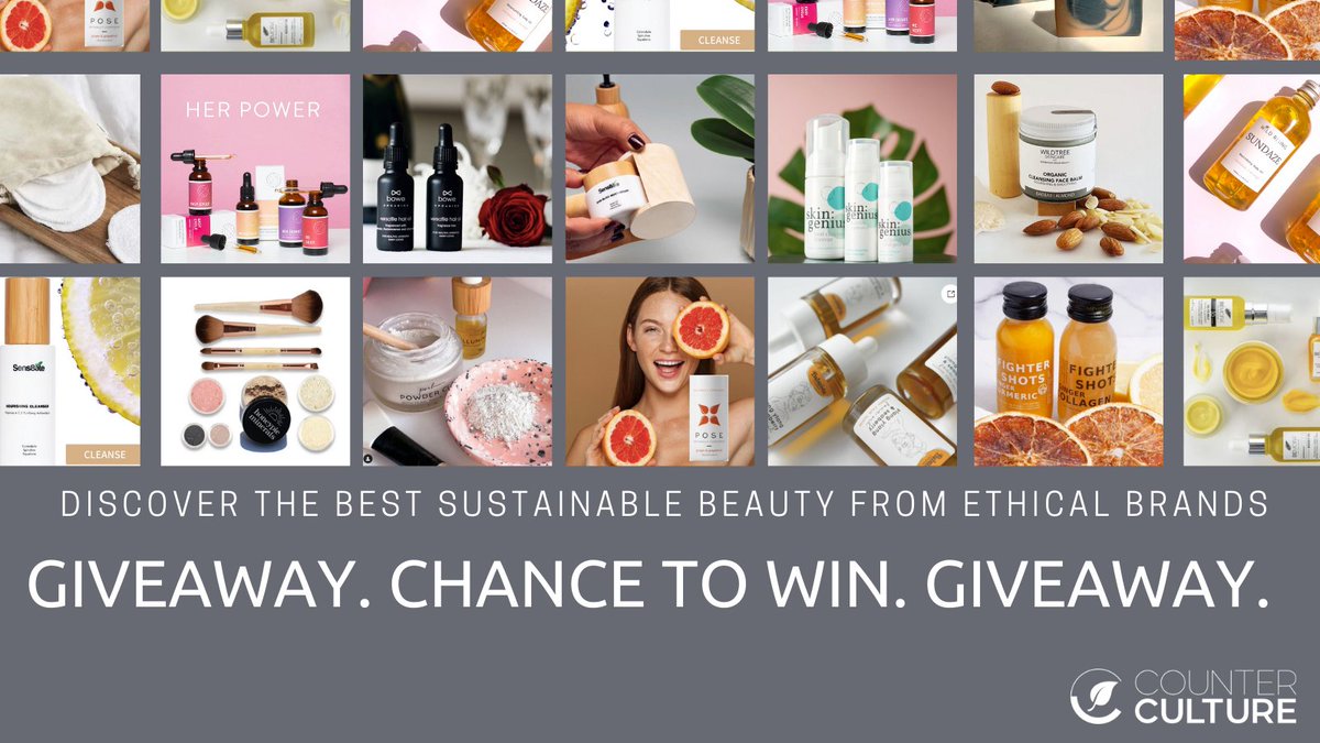 counter_store's tweet photo. 💚Beauty #Giveaway 💚   

Chance to #win a £25 @counter_store Gift Voucher.  Discover amazing #sustainablebeauty products from #ethical brands 💚 ♻️ 🌎

💚Follow, Like &amp; RT by 1st Oct 
💚Winner picked at random.  Open to UK residents 

Visit our store at https://t.co/7HJfs5i78f https://t.co/y8S9clc7V1
