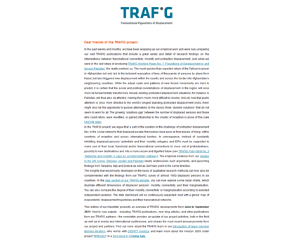 TRAFIG_EU's tweet photo. 🚩Just out: Staying Connected 09/2021 - #TRAFIG #Newsletter No. 6 

With:
▶️newest publications
▶️project developments
▶️recent announcements &amp; more!

Newsletter No. 6 👉  https://t.co/AjkiZ6bHOl
Subscribe here 👉 https://t.co/EEkSVDLDtH https://t.co/tZEL9oQNmr