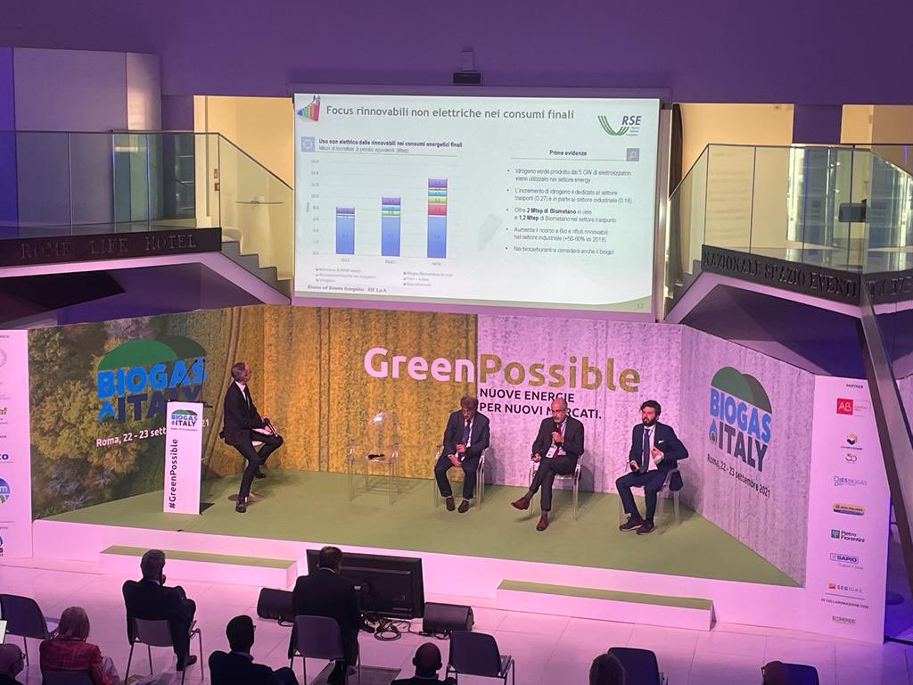 consorziobiogas's tweet photo. #BiogasItaly “L’incremento delle possibilità di sfruttamento di #biogas e #biometano è da associare al settore dei trasporti” - M. Delfanti, Amministratore Delegato RSE #GreenPossible https://t.co/3MJh7qYEsv