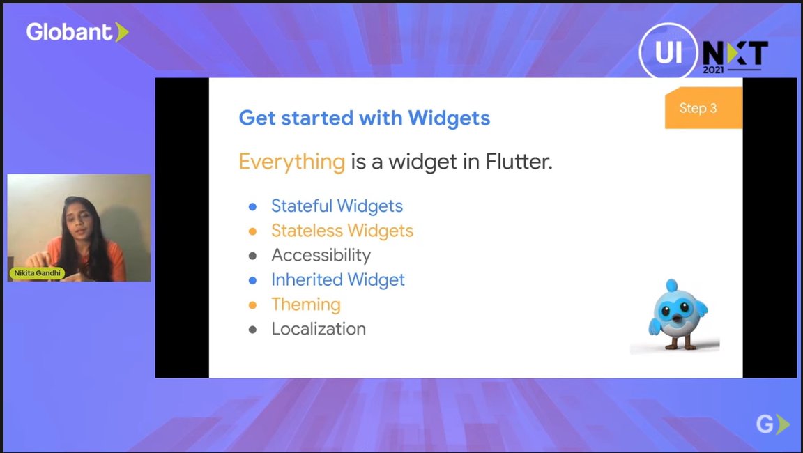 picturepatch07's tweet photo. Day 3 of UINXT 2021
-It's about flutter
-Flutter is different than most other options for building mobile apps because it doesn’t rely on web browser technology nor the set of widgets that ship with each device. 

#UINXT #globant @Globant https://t.co/r8UNQQztWN