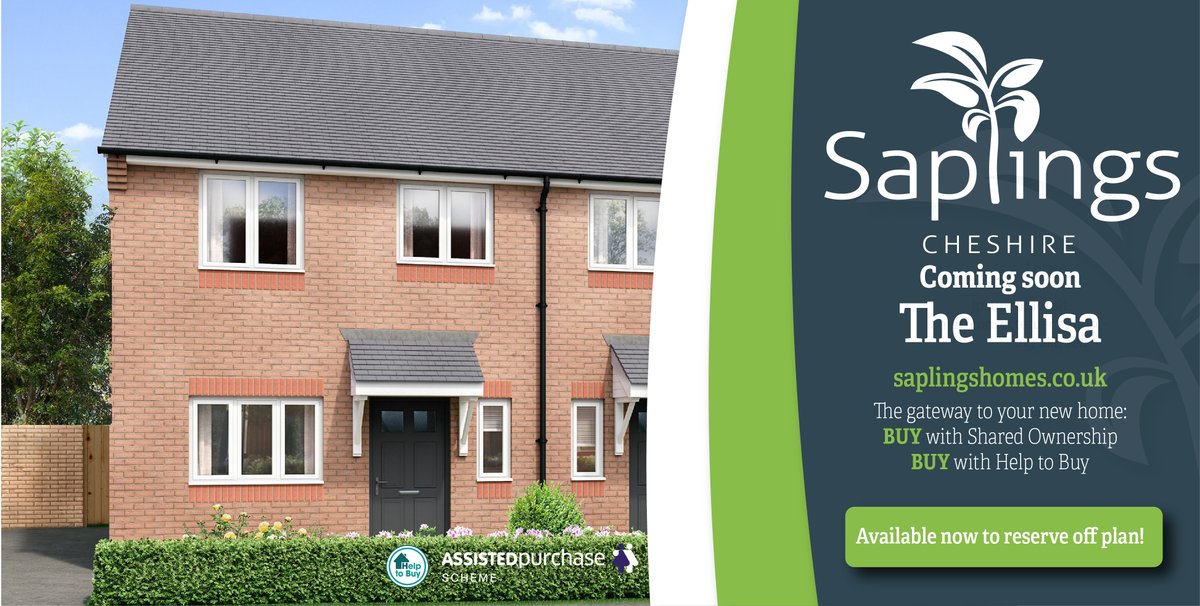 saplingshomes's tweet photo. Introducing The Ellisa 🌱

BUY with Shared Ownership
BUY with Help to Buy 
https://t.co/bsinRieC1n

#Cheshire #Winsford #newhome #newbuild #construction #newbuildhome #home #newbuildjourney #homesweethome #Saplingshomes #Saplings #SharedOwnership  #waystobuy #firsthome https://t.co/YxslEJO8GN