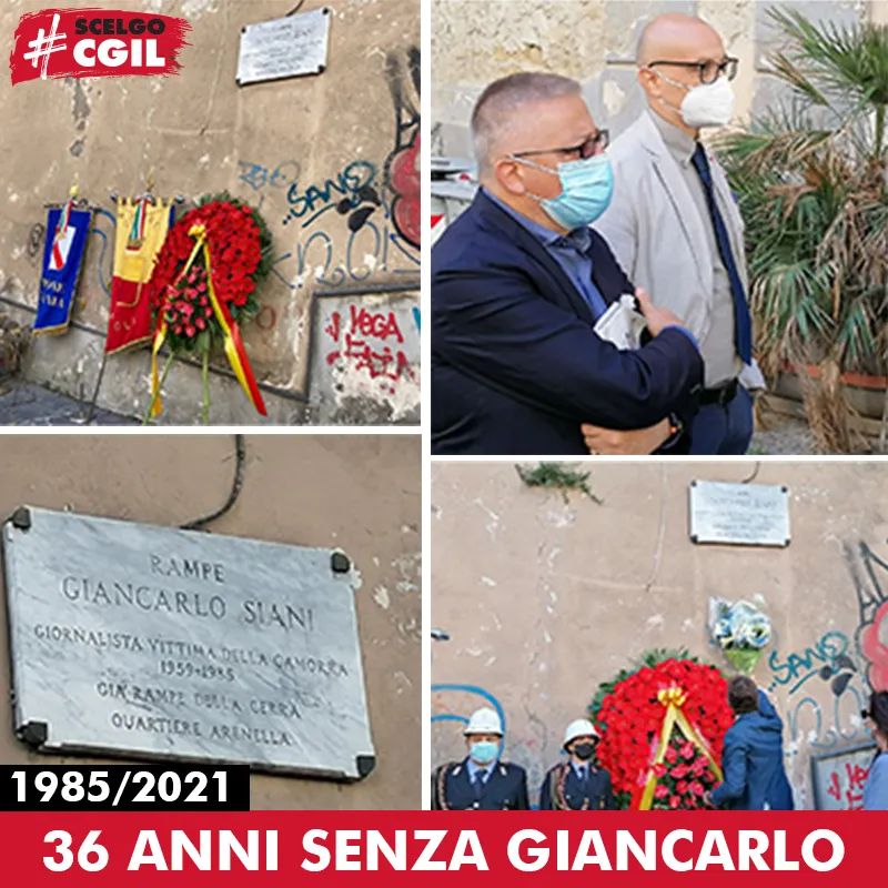 🟥 1985/2021: 36 ANNI SENZA GIANCARLO

Abbiamo partecipato al 36° anniversario della morte di Gancarlo Siani, organizzato dalla <a href="/Fgs_Fondazione/">Fondazione Giancarlo Siani Onlus</a>. 

La morte di Giancarlo è una ferita ancora aperta nella nostra città. 

Quella di Giancarlo è una memoria viva!

#GiancarloVive