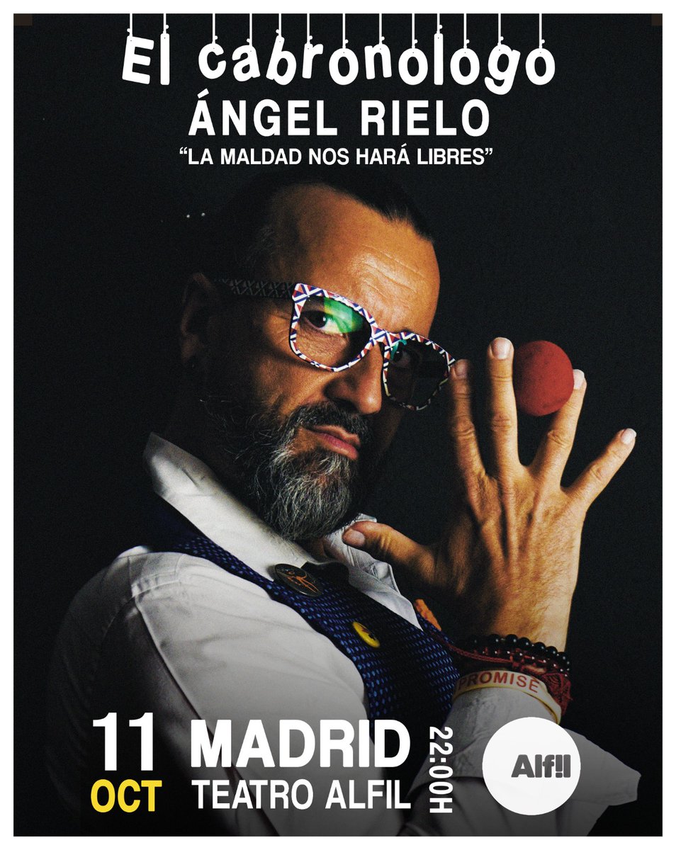 🤬EL CABRONÓLOGO EN MADRID🤬
⚠️ ADVERTENCIA: De este espectáculo el público sale encabronao. Ahora, eso sí, con el ego disparao y el autoestima por las nubes
🗓 Arrancaremos en #Madrid el 11 de octubre a las 22:00 en el 
teatroalfil.es/monologo-difer…