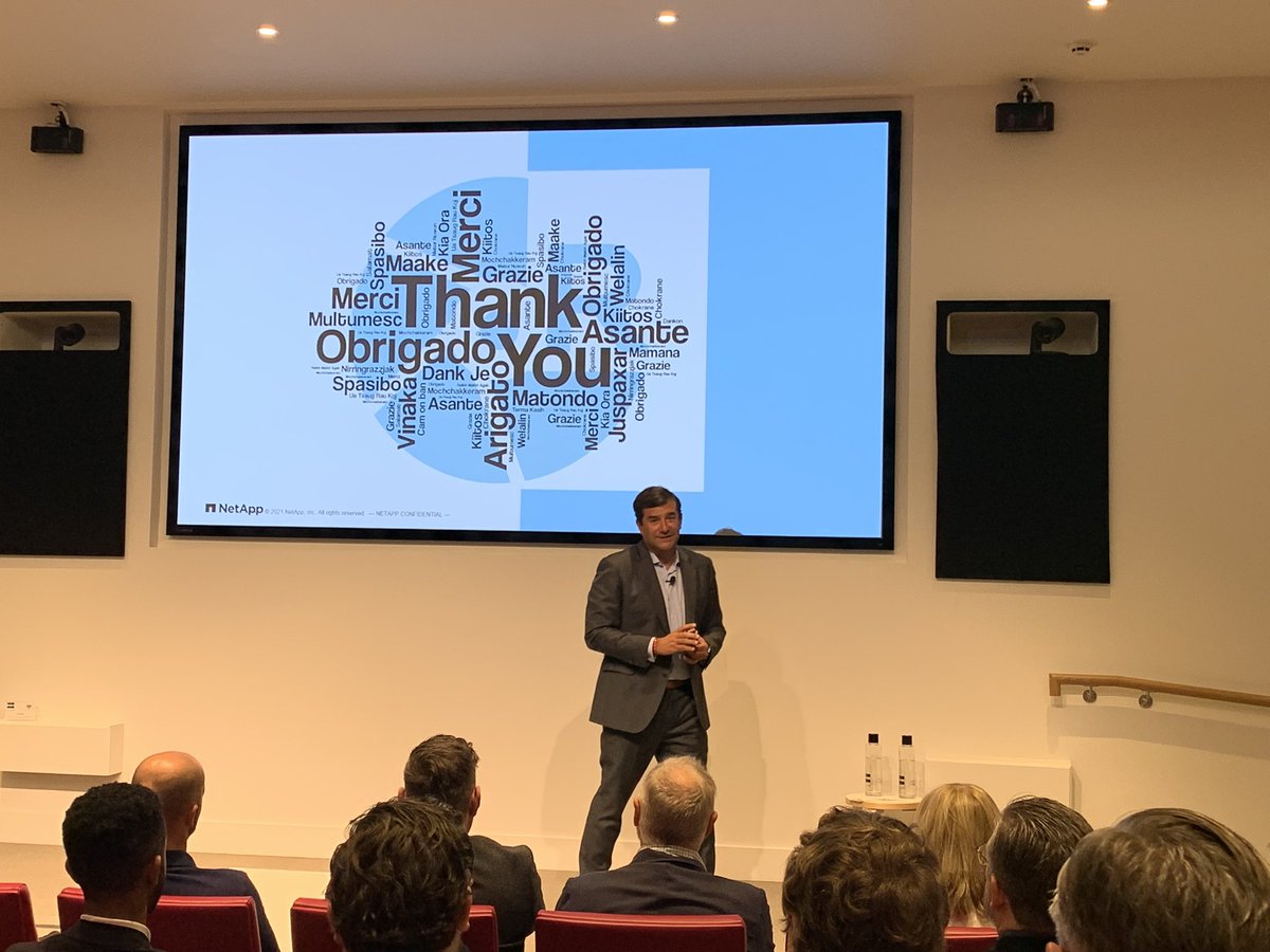 Excited to see partners @NetAppUK #NetAppPartnerAcademy. Thank you to partners for supporting our transformation to a cloud-led data-centric software company @cesarcernuda