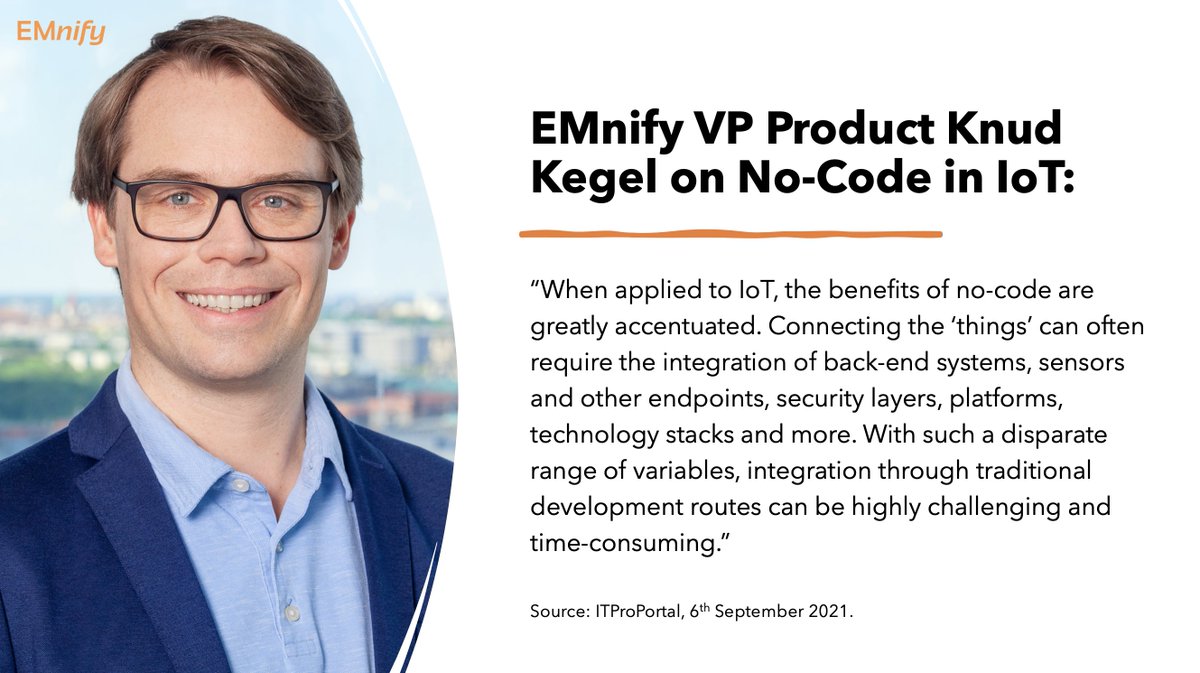 #ICYMI @EMnify VP Product @ksan shared his views on no-code in #IoT with 🇬🇧 tech publication @ITProPortal Check out the article for Knud's view on #citizendevelopers, #lowcode versus #nocode & why integration is key 👀

👉 hubs.ly/H0XTV730 👈

#EMnifyIoT #NCLC #automation
