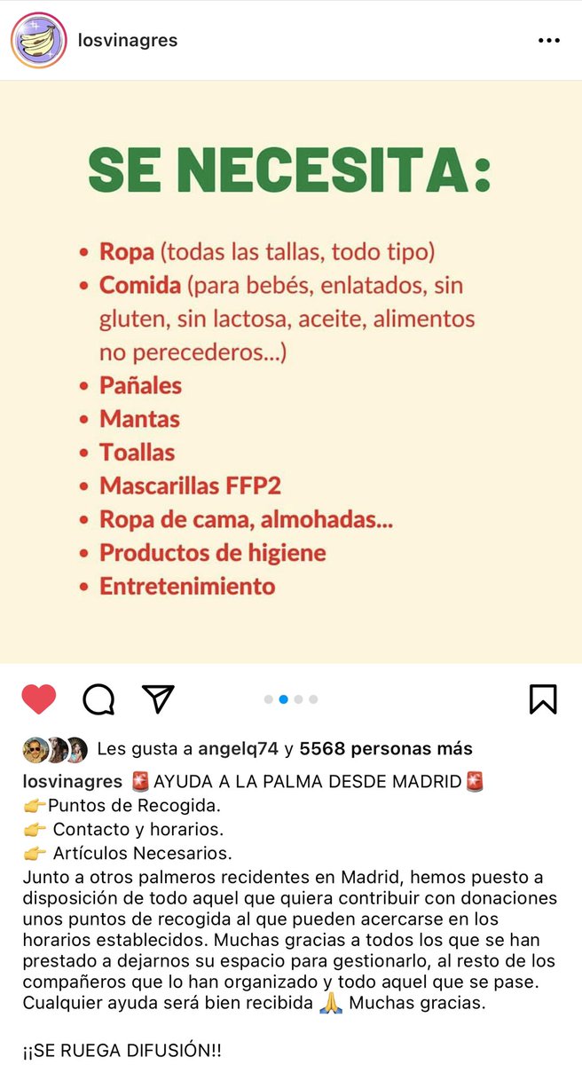 XoseCastro's tweet photo. Cómo ayudar a La Palma desde Madrid (y cualquier otro lado, última foto). Pásalo. 

Vía @losvinagres https://t.co/8QeRqX5yNA