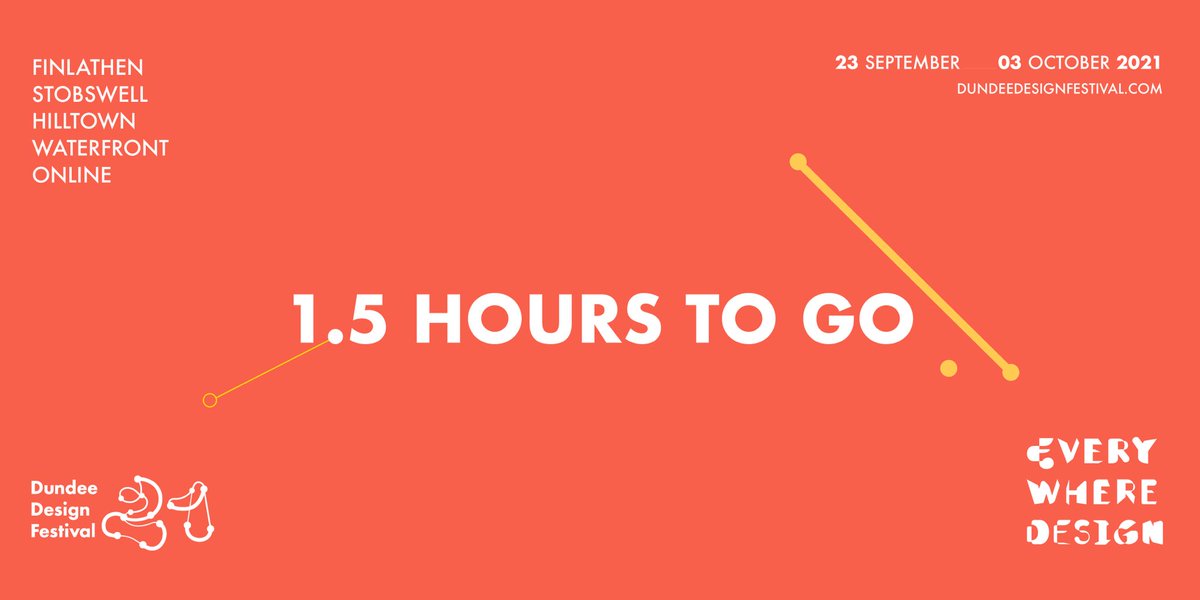 dnd_designfest's tweet image. DDF is open from 12pm today! 
Only 1.5 hours to go before you are able to visit our 5 design houses, spread across Dundee and online! #everywheredesign