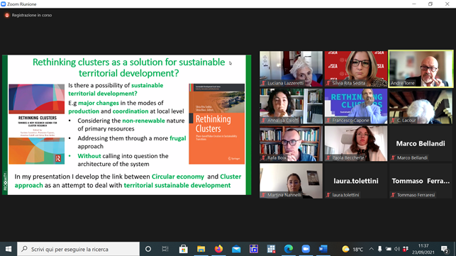 SilviaSedita's tweet photo. #rethinkingclusters towards sustainable territorial development https://t.co/YG8icwE45Y