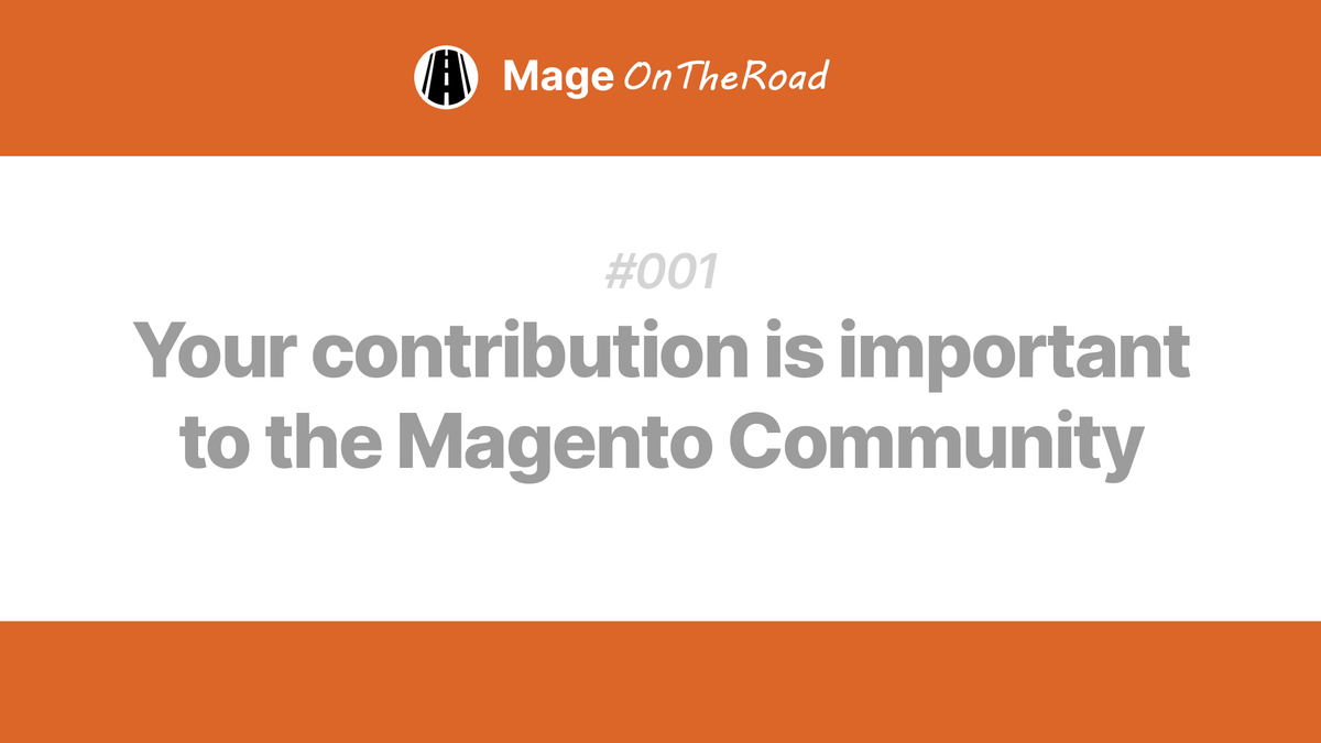 🎙️🎙️ MageOnTheRoad Podcast 🎙️🎙️

A podcast for the worldwide Magento Community!

Check out the very first episode!

👉👉👉 001 - Your contribution is important to the Magento Community

mageontheroad.com/episode/001-yo…

#realmagento #magento

🙏🏻 Please RT