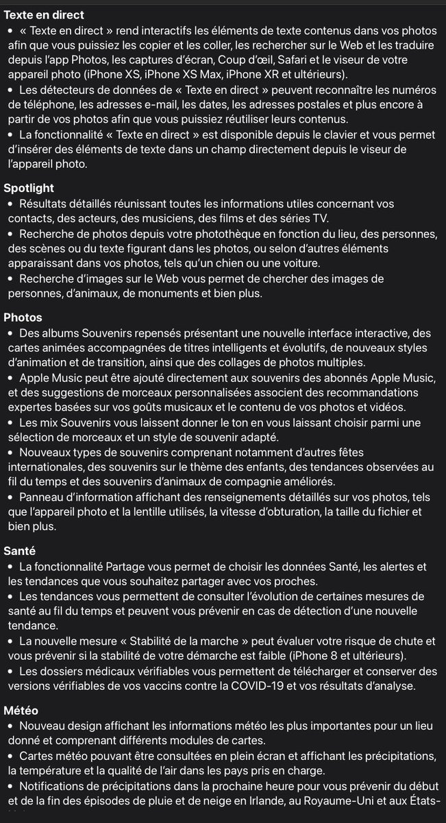 La Mise à jour iOS 15 est dispo pour votre iPhone  
Elle apporte un bon nombre d’améliorations et de nouveautés !
Comme d’habitude, pensez à sauvegarder avant d’installer😉
#MiseAJour
#Apple #iOS15 #iOS #MaJ #AppStore #iPhone13mini #iPhone13 #iPhone13Pro #iPhone13ProMax #iPhone