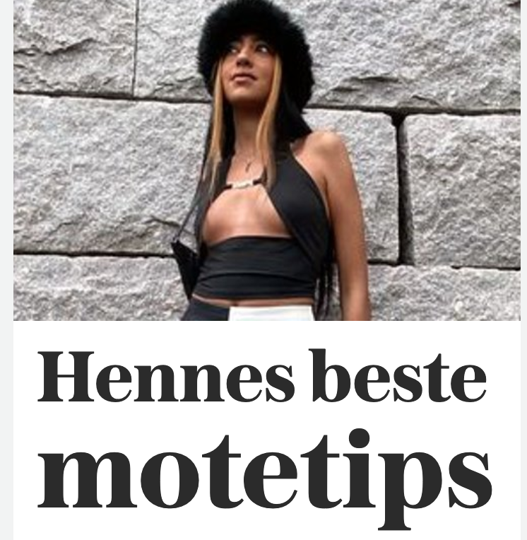 La meg bare stoppe deg der …