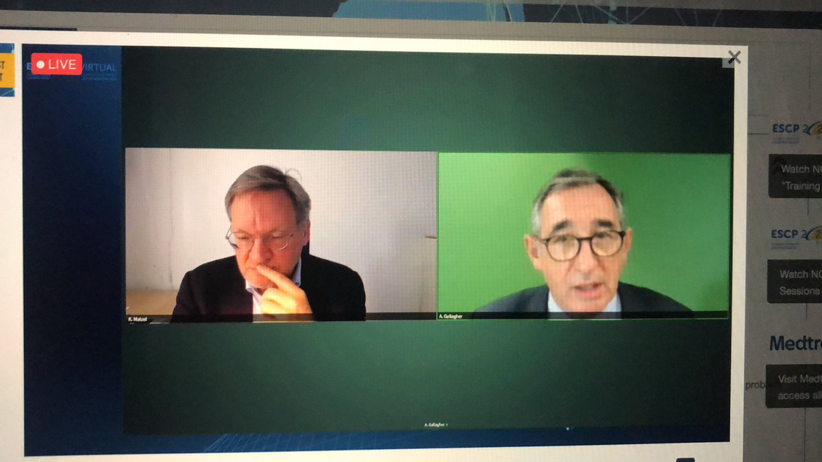 eloiespin's tweet photo. Two stars in training and education live in #ESCP2021 @escp_tweets great talk !!!! “Training must be more than an (interesting) educational experience” https://t.co/6cUNPWwHzY
