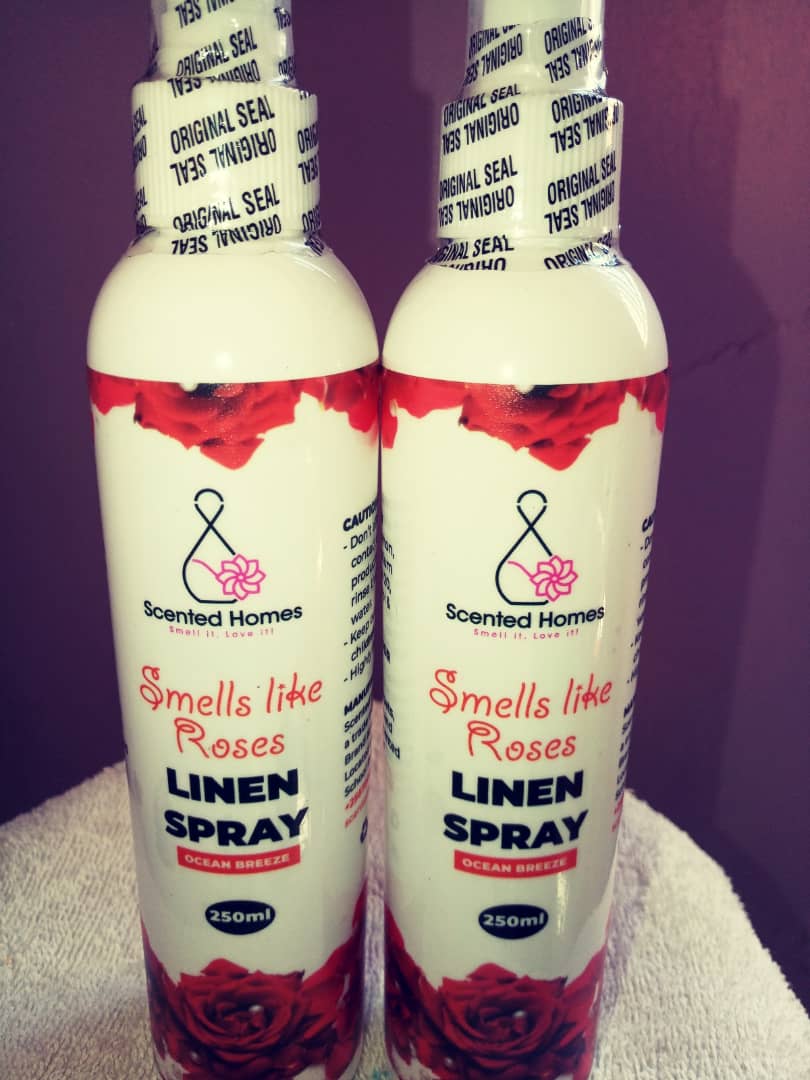So, your visitor is coming this weekend and you want a fresh aroma in your sofas, curtains, carpets or even beddings.
Do this, using a #LinenSpray that Smells like roses and #ScentedCandles from @ScentedUg, each pack of 250mls is @15k via WhatsApp 0774949740