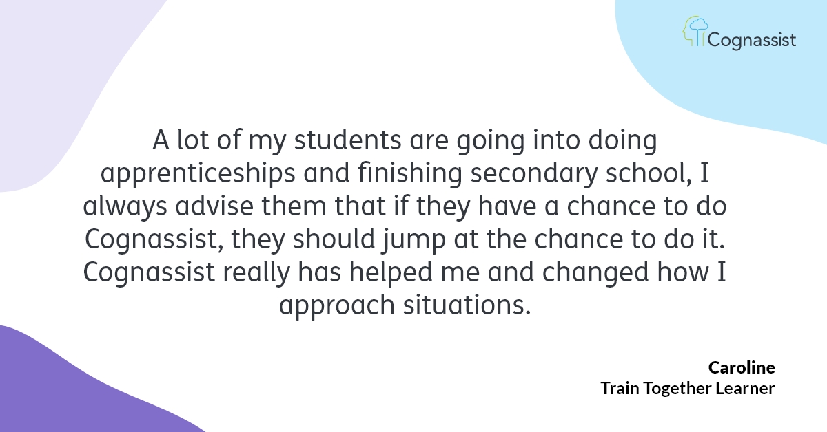 Like Caroline from <a href="/train_together/">Train Together</a>, we love to spread the word about Cognassist but it's her words that matter more to us! Thanks Caroline, we're glad we could help 🙌

#LearnerSuccessStories #LearnerSupport #Apprenticeships #ThriveNotSurvive