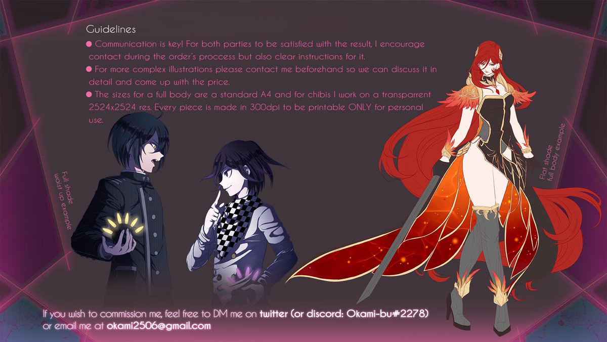 okami2506's tweet photo. It's been a while, but I'm back at it again! Commissions are Open once again!🎉
Can't afford or don't have a need for one? Spreading the word is also a big help! You'll receive my love and appreciation! 💗 https://t.co/aUnraDarGa