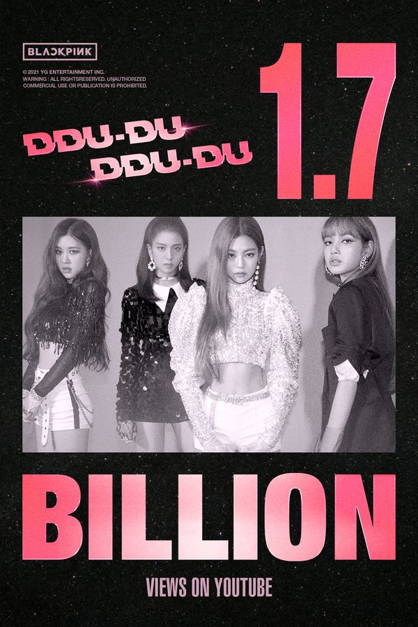 DDU-DU DDU-DU của BLACKPINK cán mốc 1,7 tỷ lượt xem trên Youtube, xác lập một kỷ lục mới