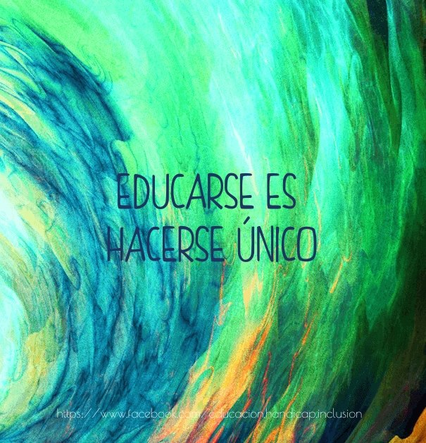 Educarse es hacerse una persona única. Construirse de manera completamente singular. ¿Qué argumento puede utilizar la escuela para castigar las diferencias?

#diferencias #educacióninclusiva #educación #diversidad #identidad