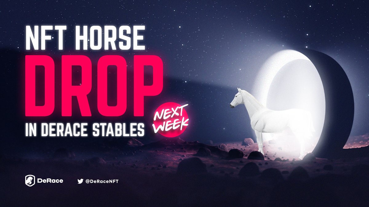 zk_Race's tweet image. 🔥#DeRace #NFT horse drop for $DERC in #DeRace marketplace next week!🔥