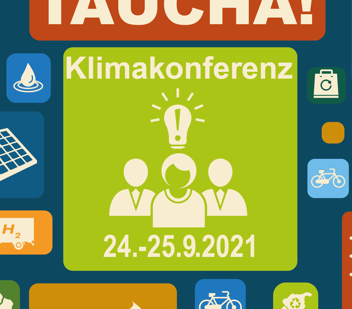 klima_taucha's tweet photo. #AlleFürsKlima! Am Freitagabend &amp; Folgetag vom #Klimastreik laden wir zur #KlimaKonferenzTaucha2021 für lokalen #Klimaschutz zum #Mitmachen. Zum Programm und zur Anmeldung gehts hier: https://t.co/kCqAc0FPpV 
#KlimawendeVonUnten #LosGehtsTaucha #Taucha #Nordsachsen https://t.co/PSVU4XBFTG