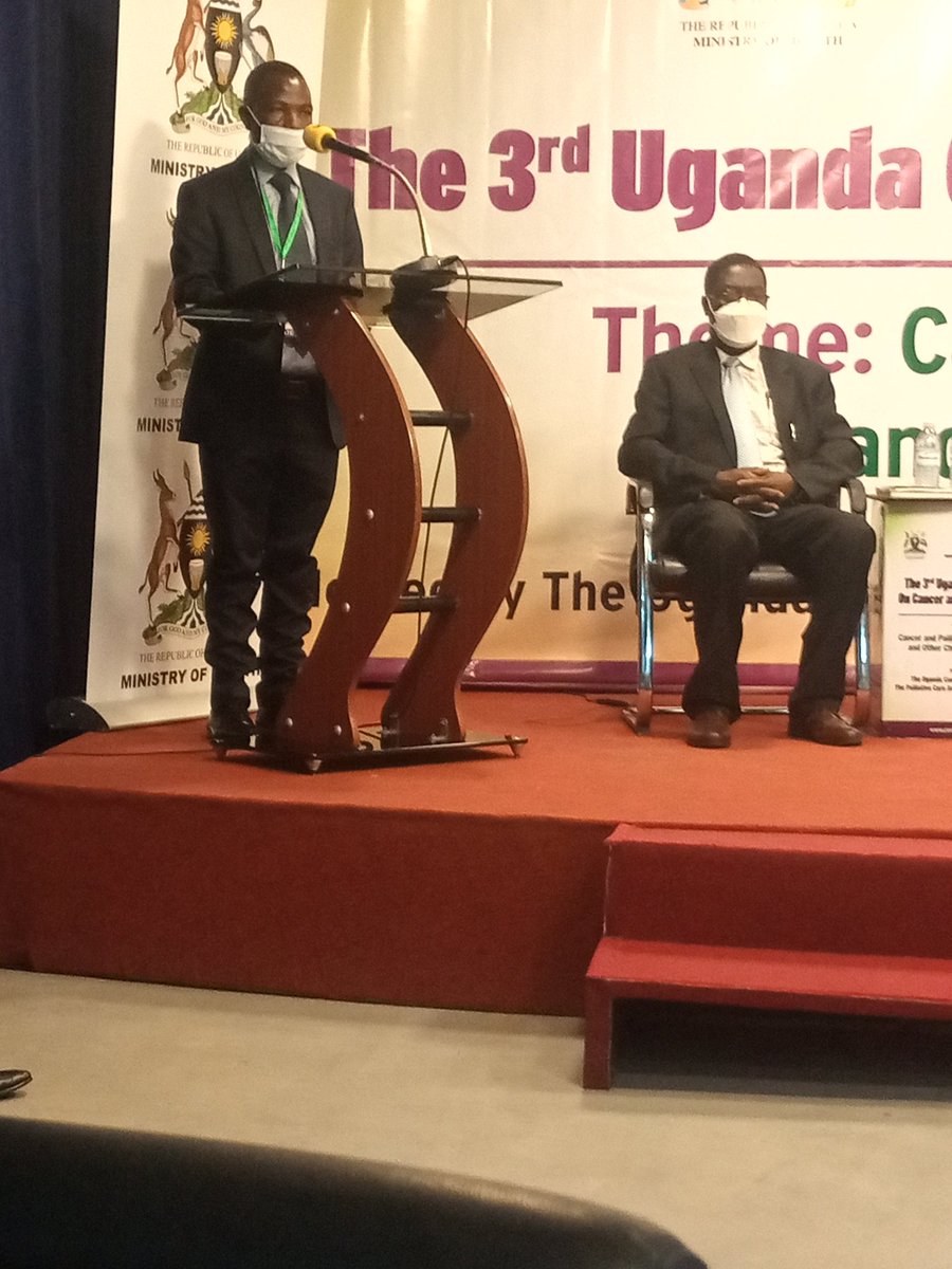 JohnOlupot3's tweet photo. Dr. Mutyaba:The 2nd conference was jointly held by @UgandaCancerIns &amp; @PCAUganda from 5th-6th September,2019 at K'la Serena Hotel under the theme "Towards Universal Coverage". It attracted 350 delegates from eight (8) countries. #3UgCaPconference #CancerUG @MarkMwesiga @MoICT_Ug https://t.co/hVo81xtgUv