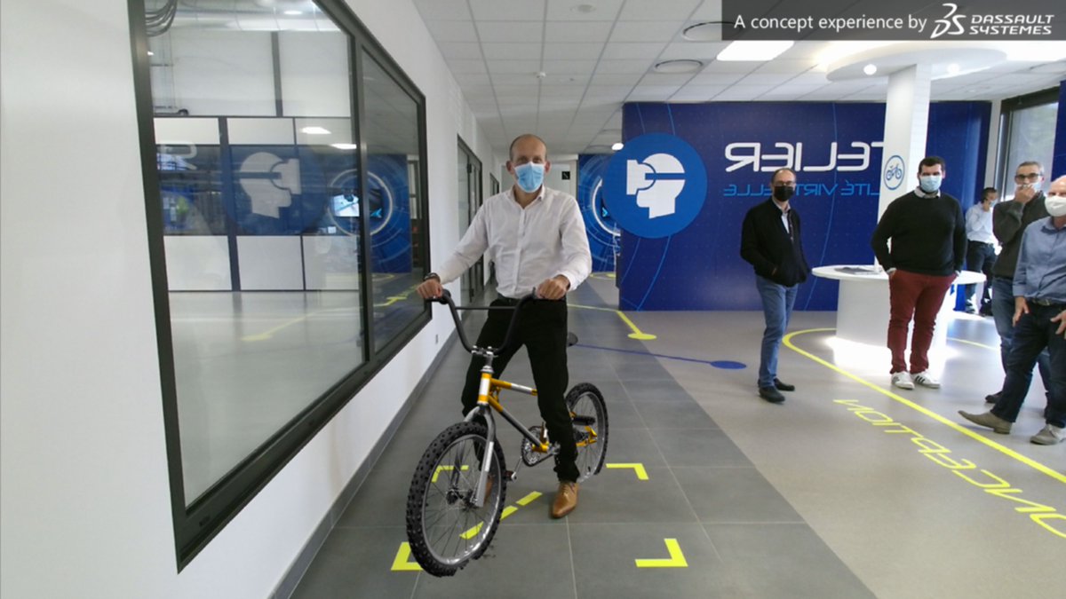 bikEpic3DS's tweet photo. I tried a bike in #AugmentedReality during the experiential track at #CampusFab. Come and try this #3DCustomization #3DEXPERIENCE and learn how #IndustrieDuFutur bridges experience and on-demand manufacturing. A #ConceptExperience by @3DSfrance's #3DEXPERIENCELab https://t.co/6CGPkvMj6a