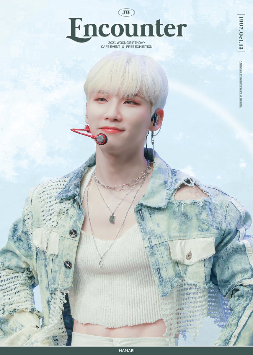hanabi_jw's tweet photo. 𝟤𝟢𝟤𝟣 ᴡᴏᴏɴɢ ʙɪʀᴛʜᴅᴀʏ ᴘʀᴏᴊᴇᴄᴛ.𝟣
 
『 𝐄𝐧𝐜𝐨𝐮𝐧𝐭𝐞𝐫 』

ᴄᴀꜰᴇ ᴇᴠᴇɴᴛ &amp; ꜰʀᴇᴇ ᴇxʜɪʙɪᴛɪᴏɴ

⟢ 21.10.15 ~ 21.10.17
⟢ 카페 복숭아꽃 

#웅아_널_만난게_가장_행운이다
#A_fortunate_encounter_with_Woong
#전웅   #JEONWOONG #에이비식스   #AB6IX https://t.co/zLuWzLhvaA