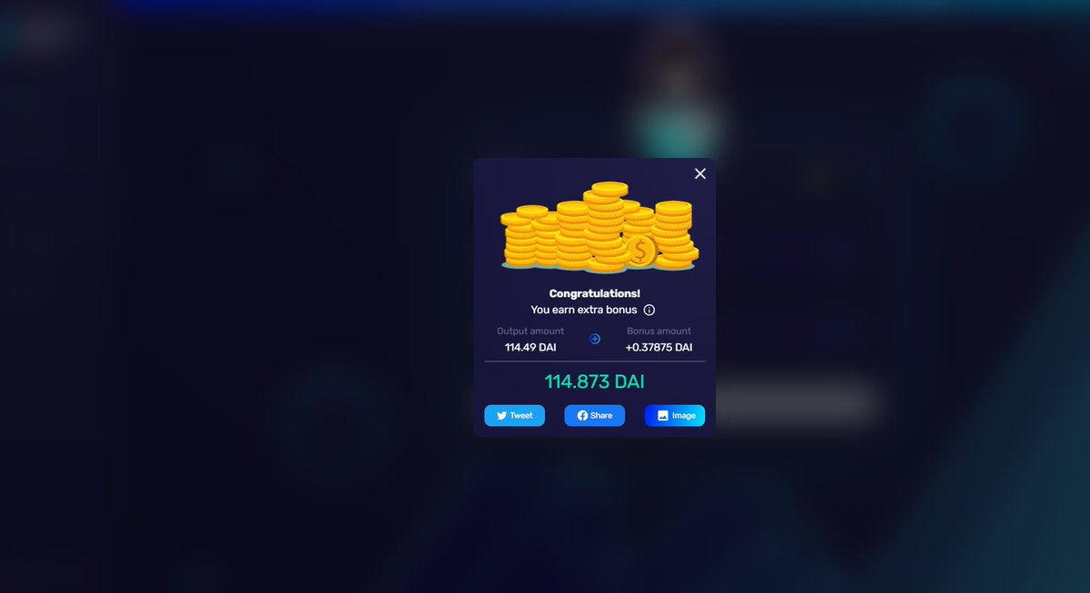 wxh17521's tweet image. I earn 0.37DAI extra bonus swapping ETH/DAI with NostraSwap, a new AMM with automatic arbitrage !!

Experience an extra bonus now !! on Kovan test-net 
@nostraswap

#NostraSwap #AutoArbitrageAMM
kovan.nostraswap.com
