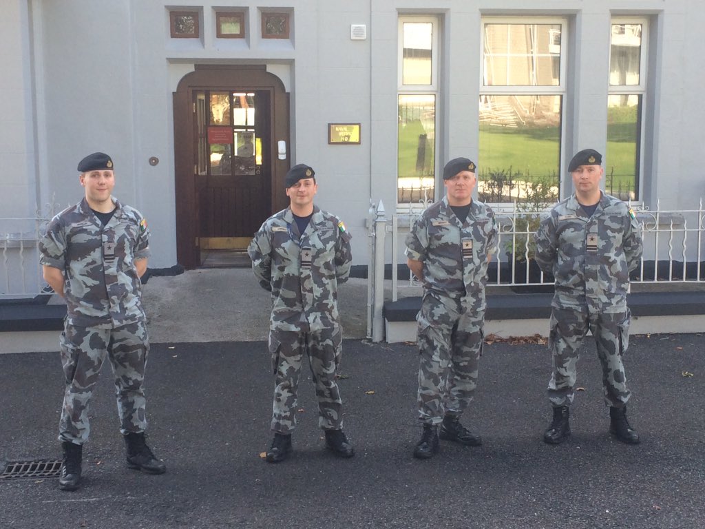 naval_service's tweet photo. Congratulations to Lt’s O’Leary, Connolly and McPhilips on their recent promotions. BZ on reaching a significant milestone in your careers. Pictured receiving their rank markings from Fleet Ops Officer, Cdr Geraghty this morning . #navy75 #joinourteam ⚓️🇮🇪⚓️ https://t.co/bp3UU1JFuQ