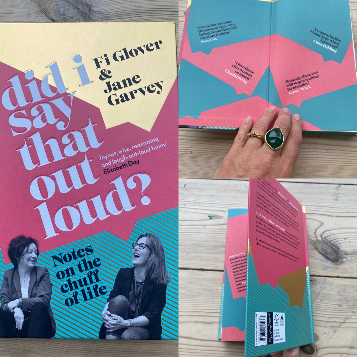 Comp alert! The finished copy of #DidISayThatOutLoud by @fifiglover &amp; @janegarvey1 is gorgeous. Started reading last night &amp; I was laughing out loud (see what I did there?). I have one  hardback to GIVE AWAY thanks to <a href="/orionspring/">Orion Spring</a>. RT to win, winner picked random tmr 5pm. UK only