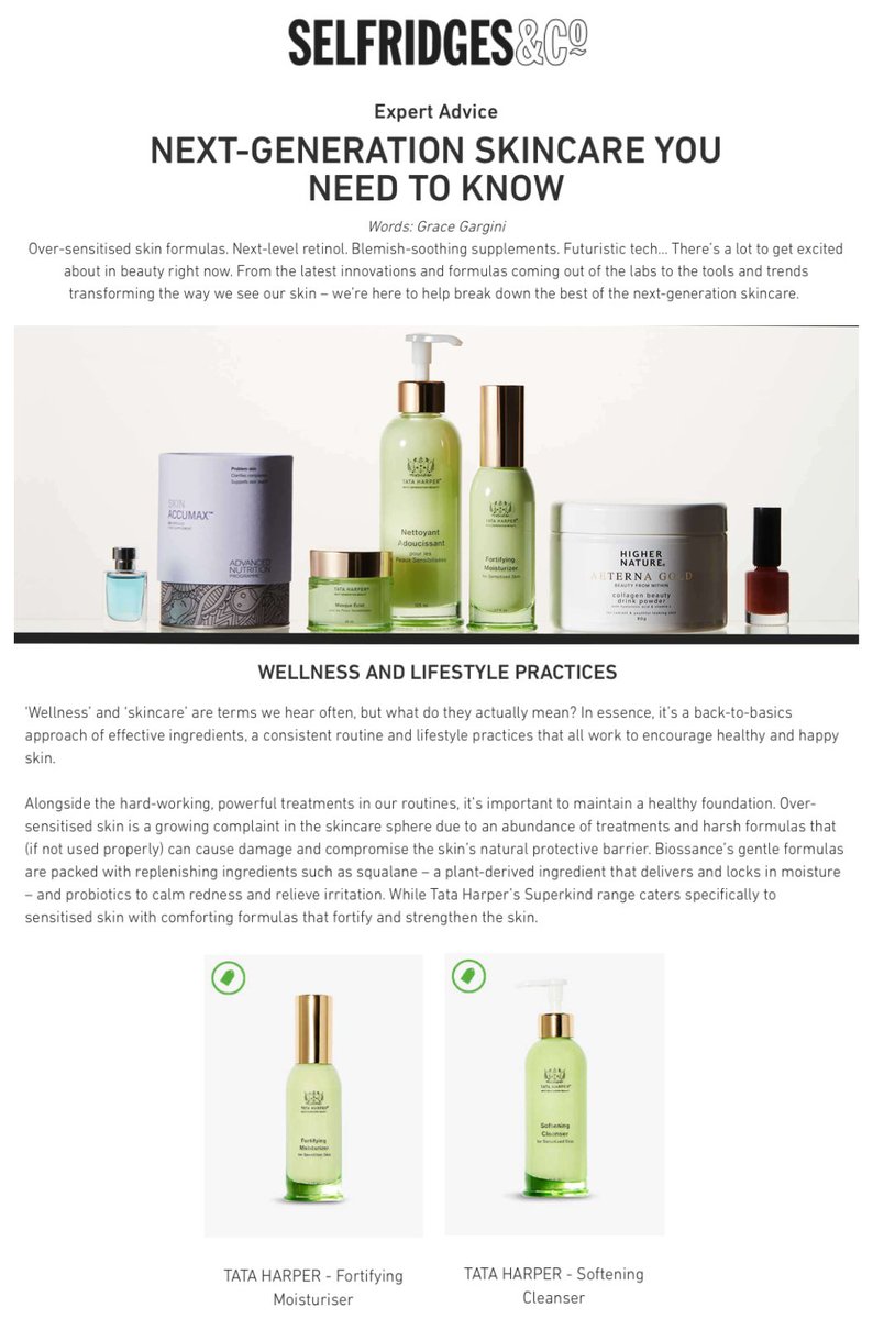 Have you guys checked out Selfridges' latest beauty article?
It features our amazing brands, Tarter Harper and Dr Dennis Gross 😍🌟

Give it a read:
buff.ly/2XDBZX2