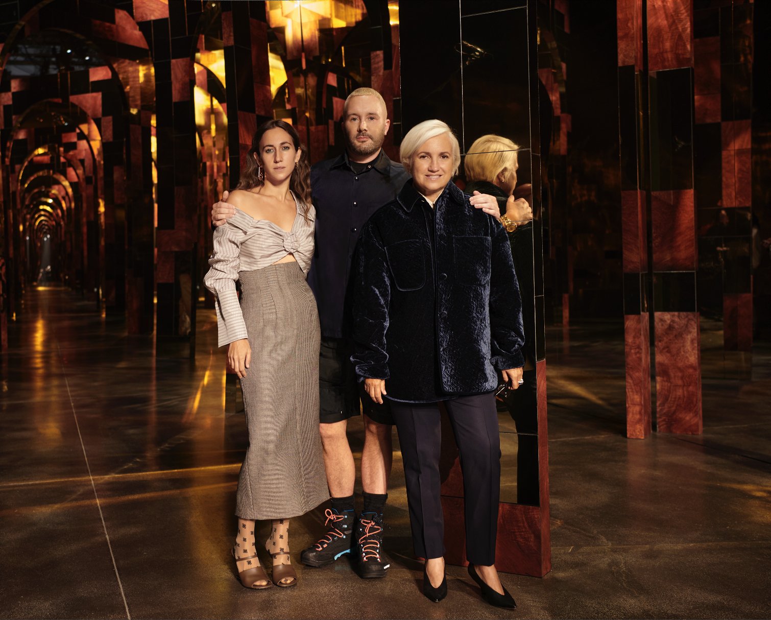 Fendi on X: The Artistic Designers of the Fendi maison: Kim Jones, Silvia  Venturini Fendi, and Delfina Delettrez Fendi. #FendiSS22   / X