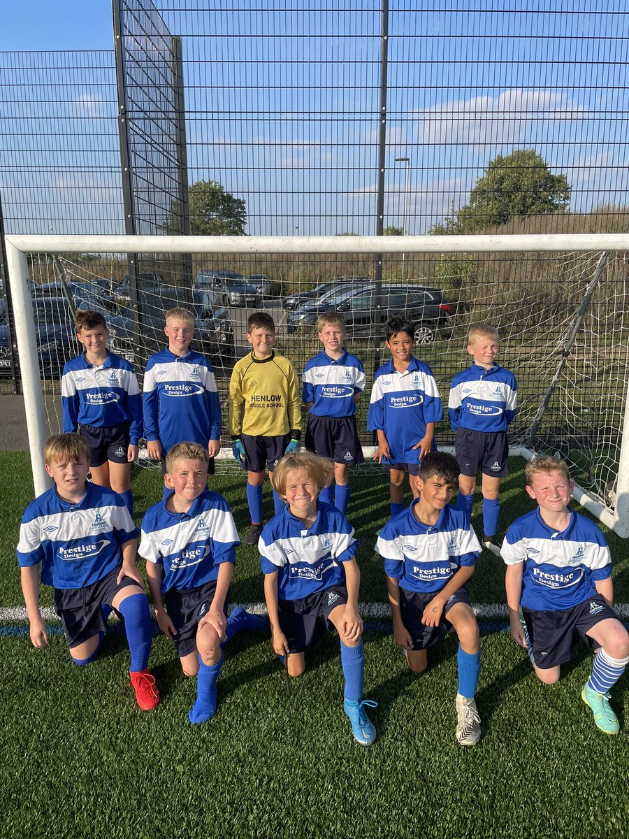 Well done the the Y6 boys football team on winning their first fixture!!! Goals from Jack x2, Noah, Logan, Louie and Fahron ⚽️ #LetsgoHenlow