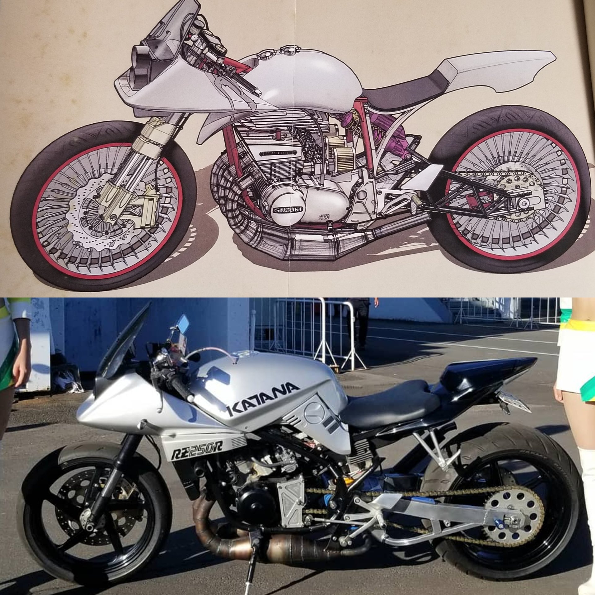 gt380 純正スポークホイール