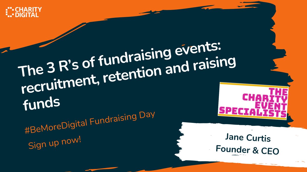 The three R’s: recruitment, retention and raising funds 🙌 
loom.ly/hIo7RBU

At #BeMoreDigital Fundraising Day, @janeadlington will be explaining how you can use the 3 R’s as a roadmap to fundraising event success! Catch Jane’s session on the 14th Oct

#DigitalFundraising