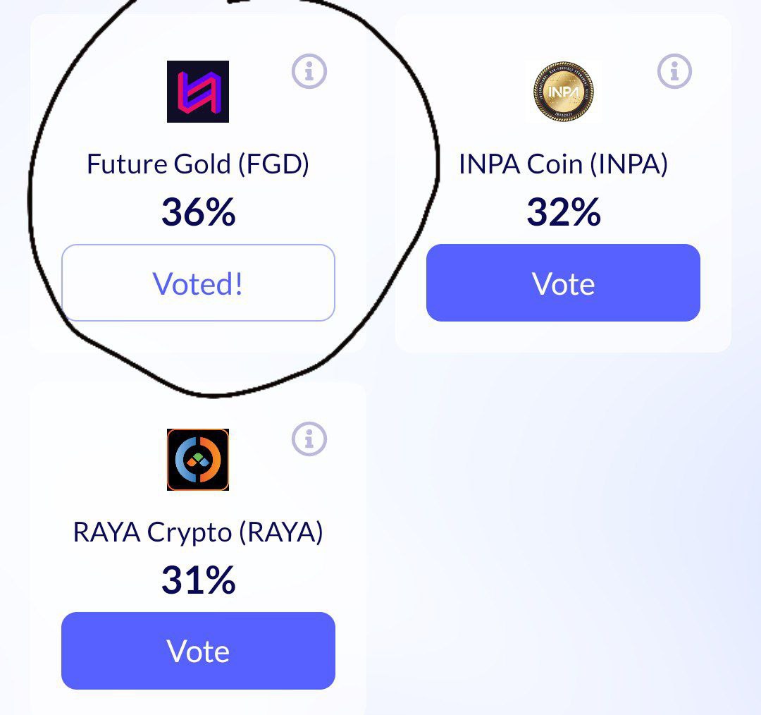🔶 Good news 🔶 
✅ FGD Latoken Listing competition running 🙏🙏 

🙏🙏 Guys support place 🙏🙏

😍 Go and Vote FGD  : latoken.com/rewards/listin…