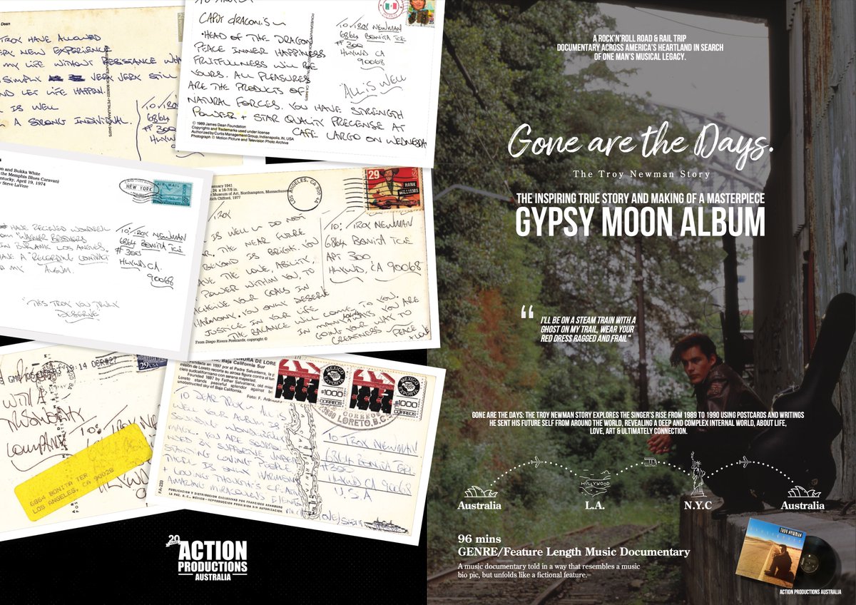 #WANTED #Australia #UnitedStates #CoProduction #FilmDistributor #FilmSalesAgent experienced #Producer #MusicDocumentary genre #GoneAreTheDays #InspiringStories #TrueStories #TroyNewman #MusicalLegacy #GypsyMoon #BillboardTop100Artist @netflix #NegativePickupDeal #Acquisitions 🤳