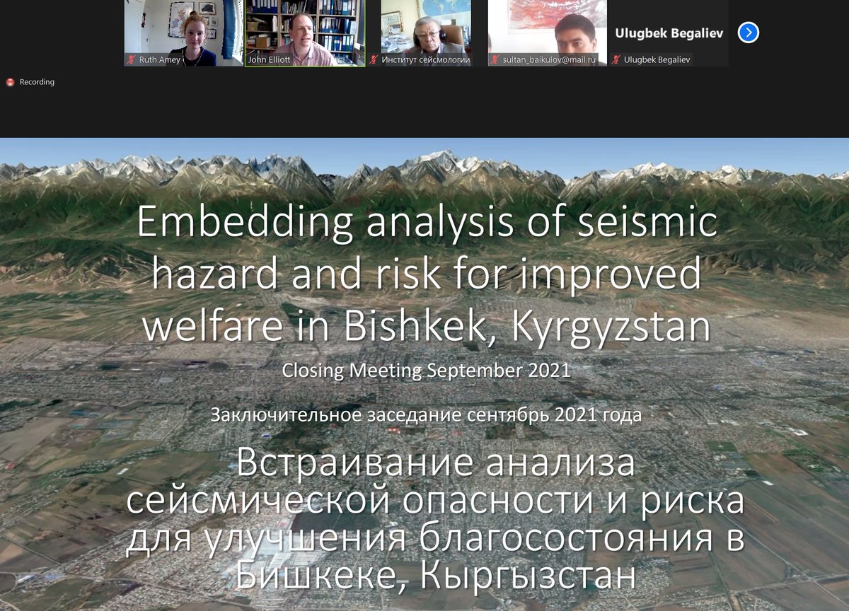 Ruth Amey (@ruthamey) on Twitter photo Great discussions in today's meeting with our team from Kyrgyzstan and across the UK. We have some ideas of how to share our findings on seismic risk with local government in Bishkek, and interesting science to do in the future! <a href="/jrelliott82/">John Elliott</a> <a href="/CScottWatson/">Scott Watson</a> <a href="/ekh_sci/">Ekbal Hussain</a> @RichardThomasW Great discussions in today's meeting with our team from Kyrgyzstan and across the UK. We have some ideas of how to share our findings on seismic risk with local government in Bishkek, and interesting science to do in the future! <a href="/jrelliott82/">John Elliott</a> <a href="/CScottWatson/">Scott Watson</a> <a href="/ekh_sci/">Ekbal Hussain</a> @RichardThomasW