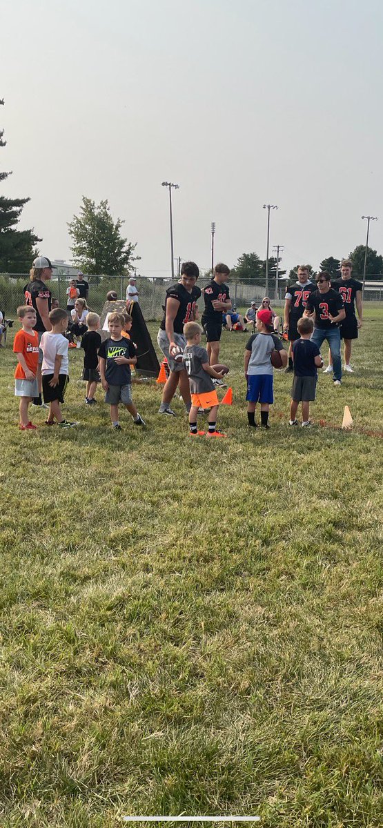 The Senior Repmo Tigers spent this morning working with the future.  Let’s go!