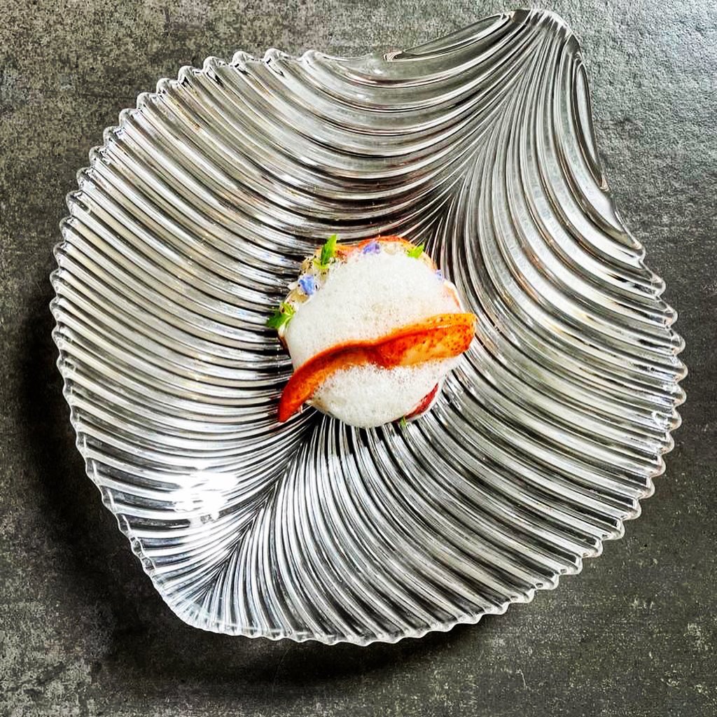 Voorgerecht Prestige menu, kreeft rozemarijn meloen gember <a href="/pietersrest/">Pieters Restaurant</a> ⭐️ #bergambacht #michelin