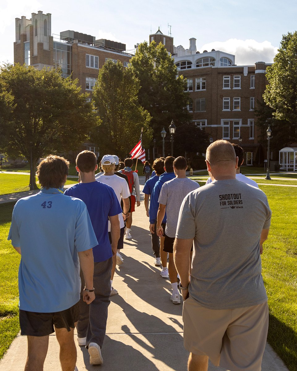 Today, <a href="/MisericordiaU/">Misericordia University</a> honors those who lost their lives 20 years ago. On Friday, Students, coaches, faculty, and staff participated in the annual flag carry to remember the lives lost on September 11th, 2001.🇺🇸 💛💙