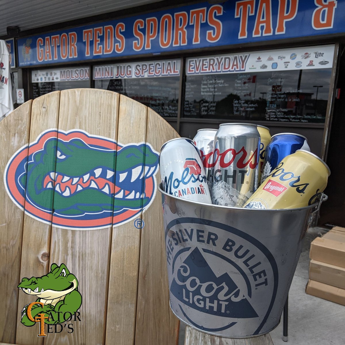 gator_teds's tweet photo. What a perfect day for the Patio! Ice Cold Beer + Drink Specials, PLUS Breakfast served until 2:00 + Amazing Food Features available All Day!
👉https://t.co/5dJpbf4Xjq for Takeout + Delivery🚚
#gatorsathome #supportlocal #takeouttohelpout https://t.co/KOsfK4WNlP