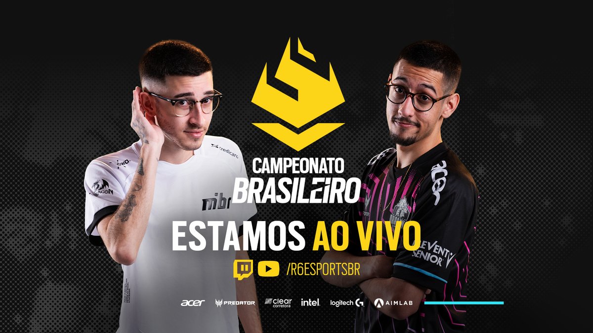 R6esportsBR's tweet photo. Chega de esperar 👀 

O #BR6 está AO VIVO para voltar DAQUELE JEITÃO QUENTE 🔥

@NIPBR 🆚 @TeamLiquidBR 
@mibr 🆚 @blackdragonsBR 
@teamoneesports 🆚 @W7MGaming 
@SantosFCeSports 🆚 @FaZeClan 

VEM COM A GENTE 👇

🟣 https://t.co/UZ6Zzs6Htr
🔴 https://t.co/fZpR10Z3OY

#R6Latam https://t.co/AjAycepR5y