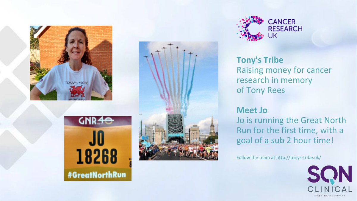 Toni´s Tribe is Back!
After last year's cancellation (replaced by a "virtual" half marathon), Jo is finally going to experience the thrill of the Great North Run for the first time.  
Follow the team at bit.ly/2YC3ukb
bit.ly/3lfk1Cj