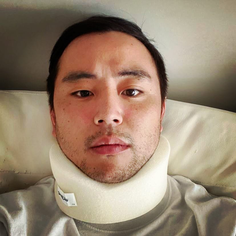 Omenfourfour's tweet photo. My friend was attacked in a NY subway‼
ルームメイトがNYの地下鉄で攻撃されました‼
#Asiatic #StopAsianHate #AsianAmerican #proudaftobeasian #racism
https://t.co/4ZJto2CxdT
@yonmanmen2 https://t.co/Dc6l7AG9OR