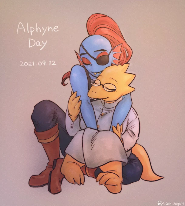 #毎月12日はAlphyneDay
アンダインとアルフィー…ほんと良い…好き🥰 