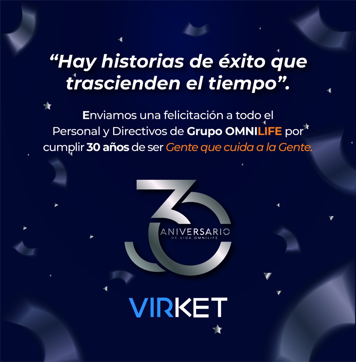 virketgroup's tweet image. Muchas felicidades @Omnilife por sus treinta años de abundancia y éxitos de todas las personas que forman esta Familia Morada.

#OMNILIFE #30AñosOmnilife @Amauryvz